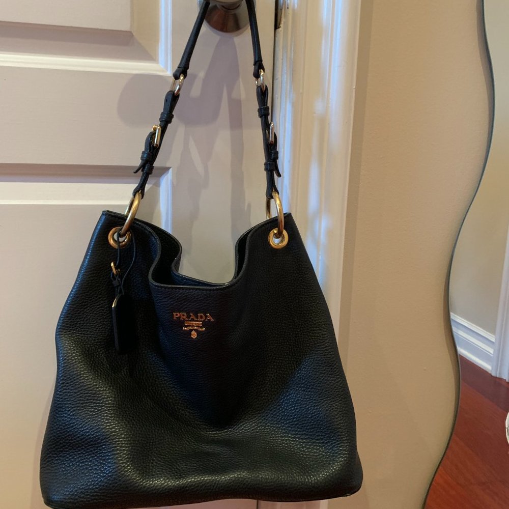 Authentic Black Prada Shoulder/Tote Bag